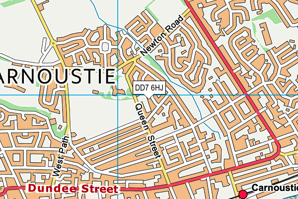 DD7 6HJ map - OS VectorMap District (Ordnance Survey)