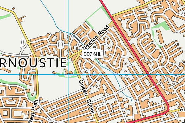 DD7 6HL map - OS VectorMap District (Ordnance Survey)