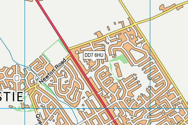 DD7 6HU map - OS VectorMap District (Ordnance Survey)