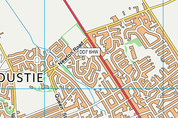 DD7 6HW map - OS VectorMap District (Ordnance Survey)