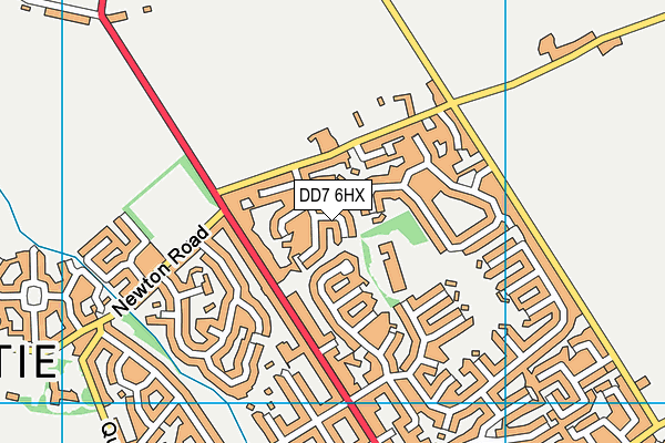 DD7 6HX map - OS VectorMap District (Ordnance Survey)