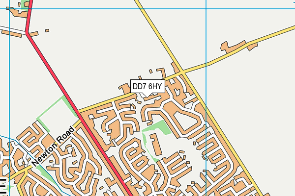 DD7 6HY map - OS VectorMap District (Ordnance Survey)