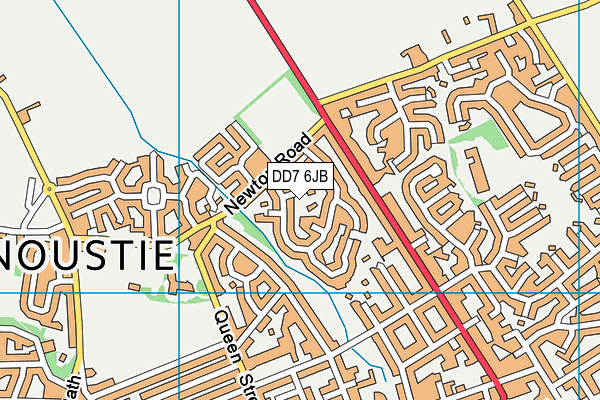 DD7 6JB map - OS VectorMap District (Ordnance Survey)