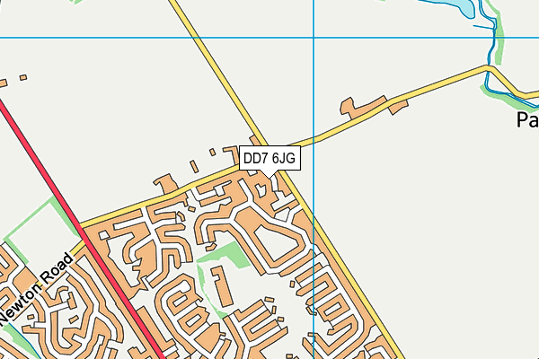 DD7 6JG map - OS VectorMap District (Ordnance Survey)
