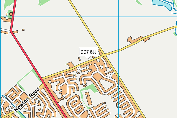 DD7 6JJ map - OS VectorMap District (Ordnance Survey)