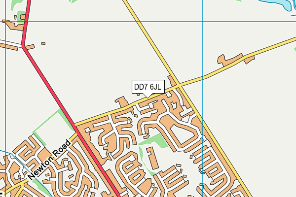 DD7 6JL map - OS VectorMap District (Ordnance Survey)