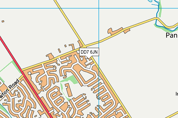 DD7 6JN map - OS VectorMap District (Ordnance Survey)