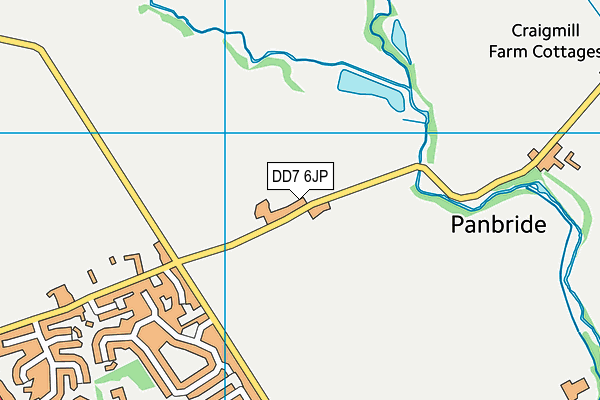 DD7 6JP map - OS VectorMap District (Ordnance Survey)