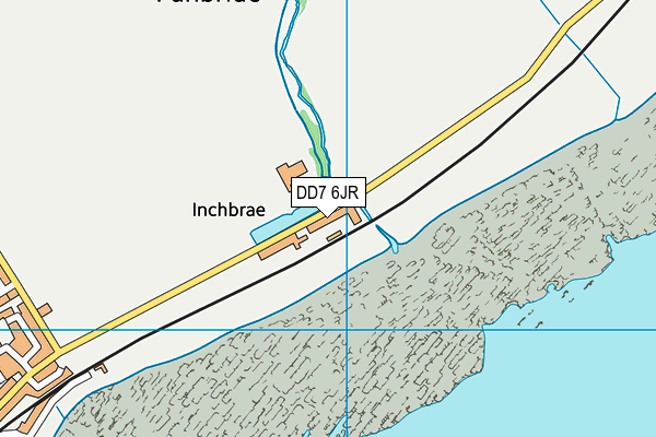 DD7 6JR map - OS VectorMap District (Ordnance Survey)