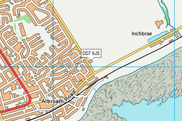 DD7 6JS map - OS VectorMap District (Ordnance Survey)