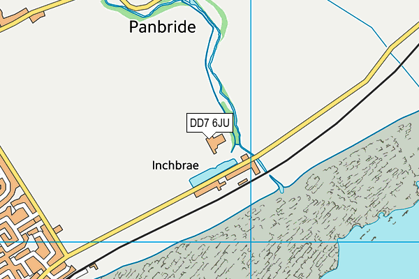 DD7 6JU map - OS VectorMap District (Ordnance Survey)