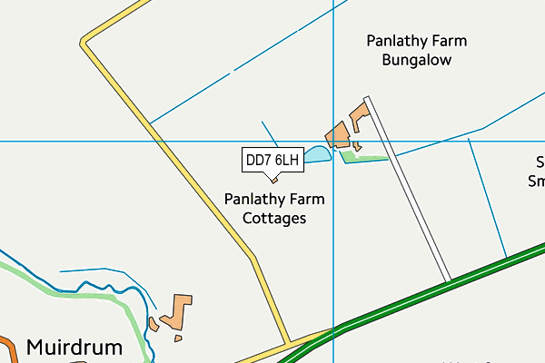 DD7 6LH map - OS VectorMap District (Ordnance Survey)