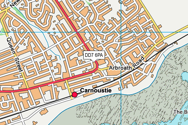 DD7 6PA map - OS VectorMap District (Ordnance Survey)