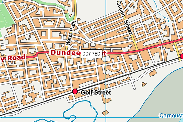DD7 7ED map - OS VectorMap District (Ordnance Survey)