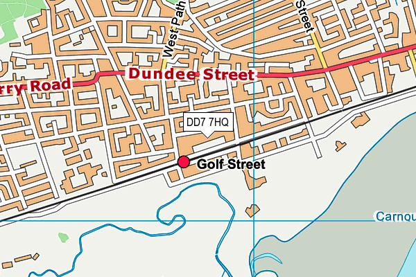 DD7 7HQ map - OS VectorMap District (Ordnance Survey)