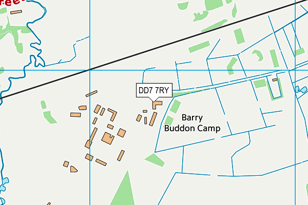 DD7 7RY map - OS VectorMap District (Ordnance Survey)