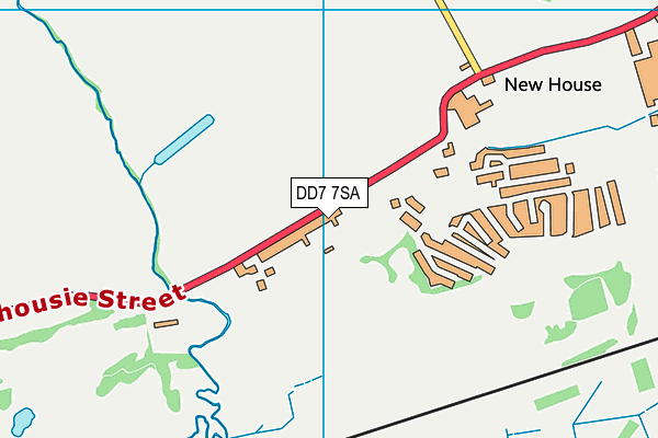 DD7 7SA map - OS VectorMap District (Ordnance Survey)