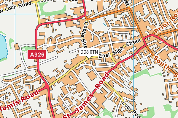 DD8 0TN map - OS VectorMap District (Ordnance Survey)