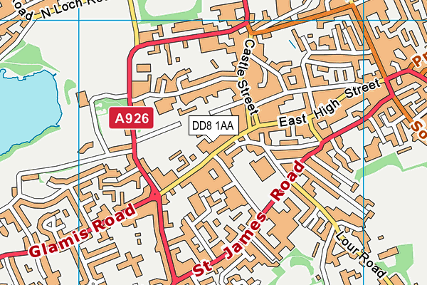 DD8 1AA map - OS VectorMap District (Ordnance Survey)