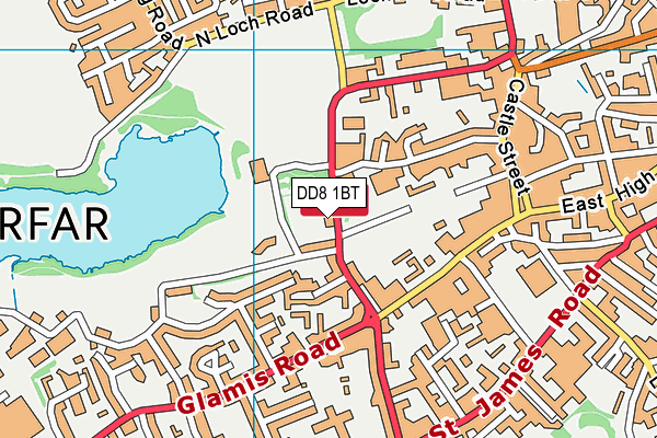 DD8 1BT map - OS VectorMap District (Ordnance Survey)