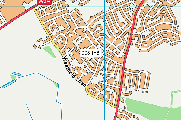 DD8 1HB map - OS VectorMap District (Ordnance Survey)