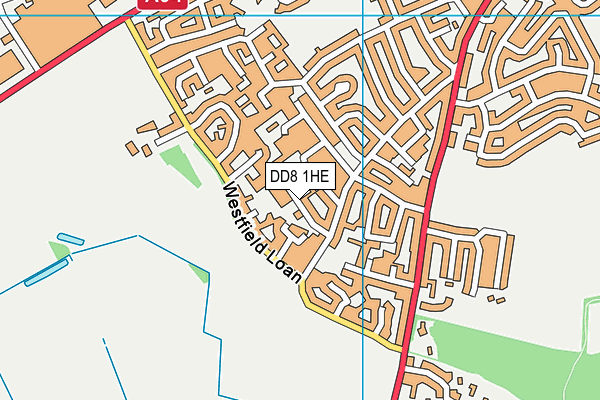 DD8 1HE map - OS VectorMap District (Ordnance Survey)