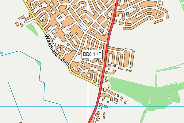 DD8 1HF map - OS VectorMap District (Ordnance Survey)