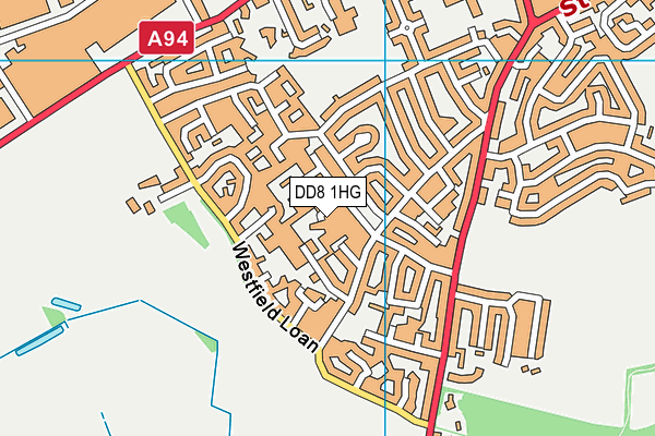 DD8 1HG map - OS VectorMap District (Ordnance Survey)