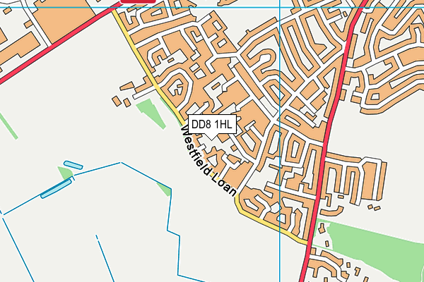 DD8 1HL map - OS VectorMap District (Ordnance Survey)