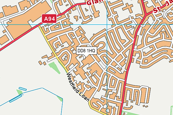 DD8 1HQ map - OS VectorMap District (Ordnance Survey)