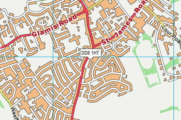 DD8 1HT map - OS VectorMap District (Ordnance Survey)