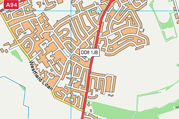 DD8 1JB map - OS VectorMap District (Ordnance Survey)
