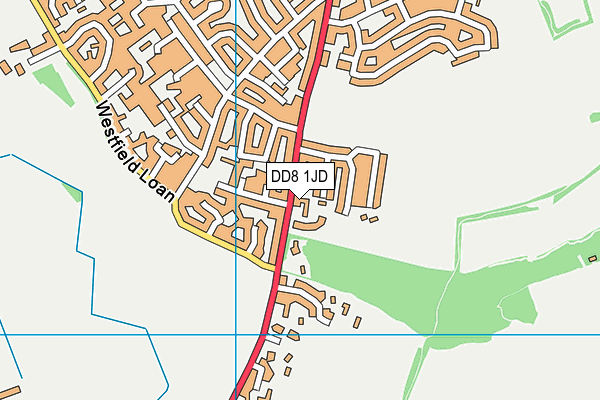 DD8 1JD map - OS VectorMap District (Ordnance Survey)
