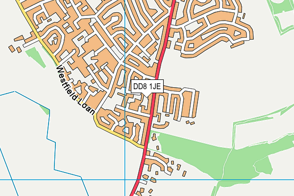 DD8 1JE map - OS VectorMap District (Ordnance Survey)