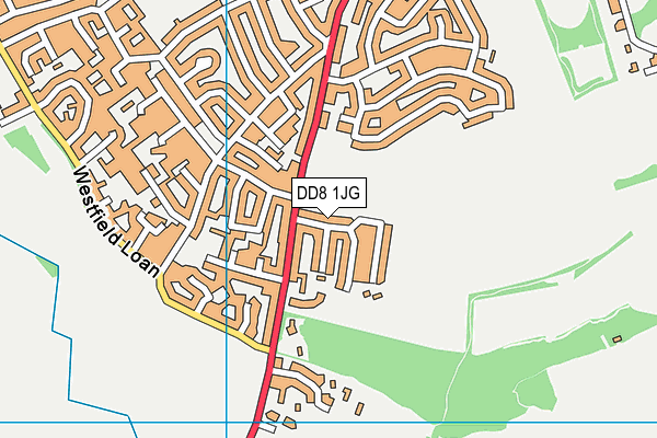 DD8 1JG map - OS VectorMap District (Ordnance Survey)