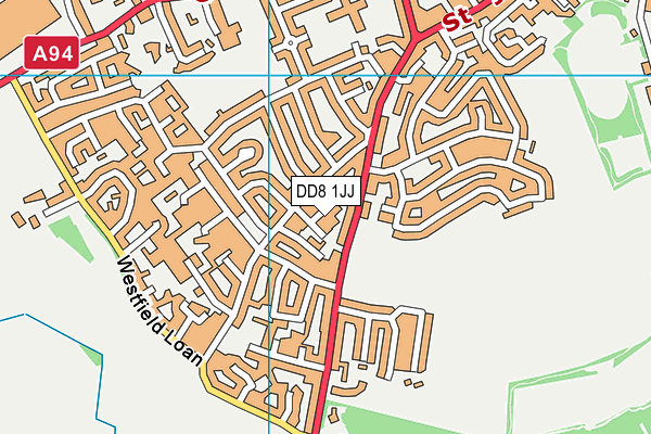 DD8 1JJ map - OS VectorMap District (Ordnance Survey)