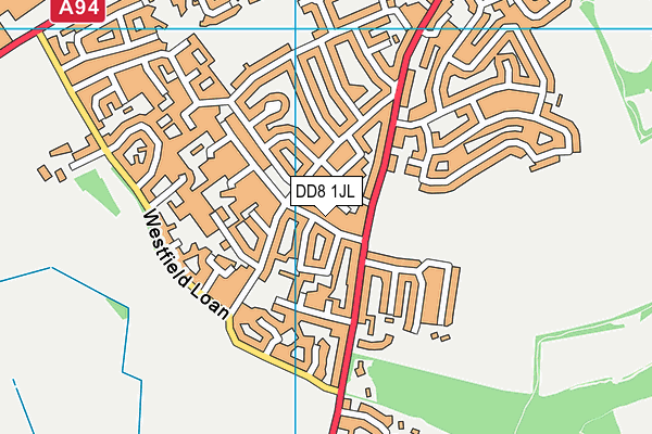 DD8 1JL map - OS VectorMap District (Ordnance Survey)