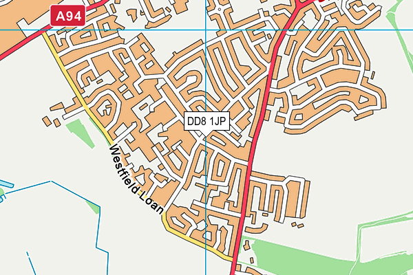 DD8 1JP map - OS VectorMap District (Ordnance Survey)