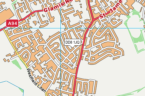 DD8 1JQ map - OS VectorMap District (Ordnance Survey)