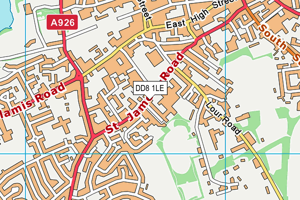 DD8 1LE map - OS VectorMap District (Ordnance Survey)