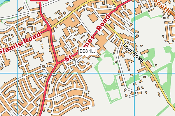 DD8 1LJ map - OS VectorMap District (Ordnance Survey)