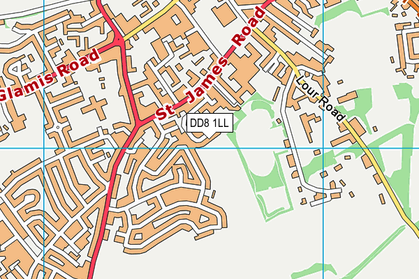 DD8 1LL map - OS VectorMap District (Ordnance Survey)