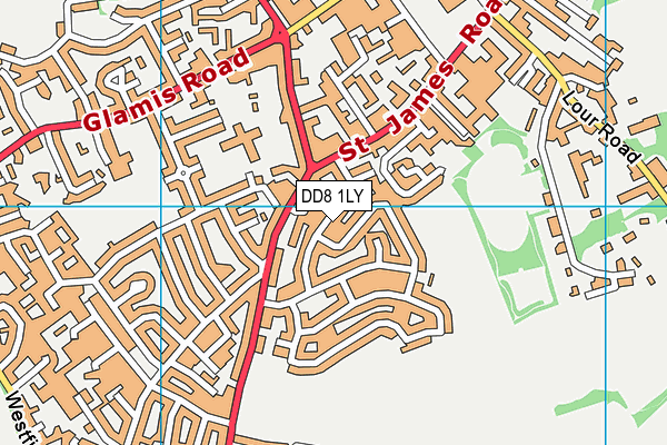 DD8 1LY map - OS VectorMap District (Ordnance Survey)