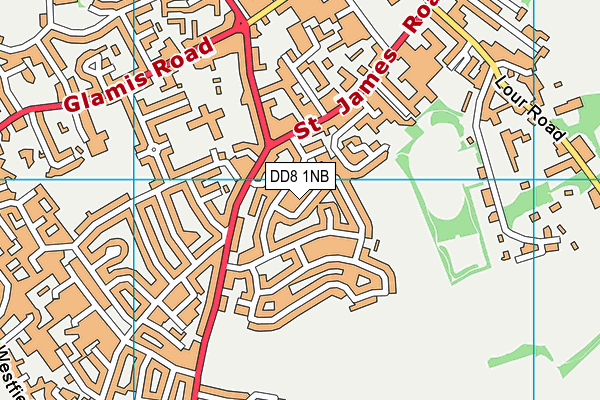 DD8 1NB map - OS VectorMap District (Ordnance Survey)