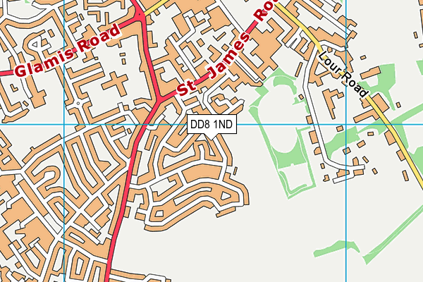 DD8 1ND map - OS VectorMap District (Ordnance Survey)