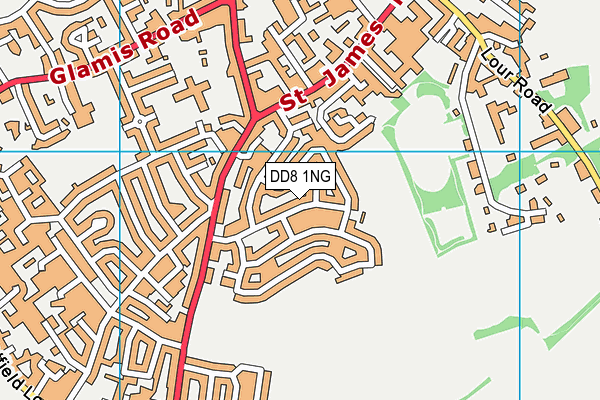 DD8 1NG map - OS VectorMap District (Ordnance Survey)