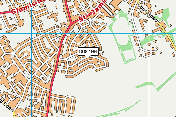 DD8 1NH map - OS VectorMap District (Ordnance Survey)