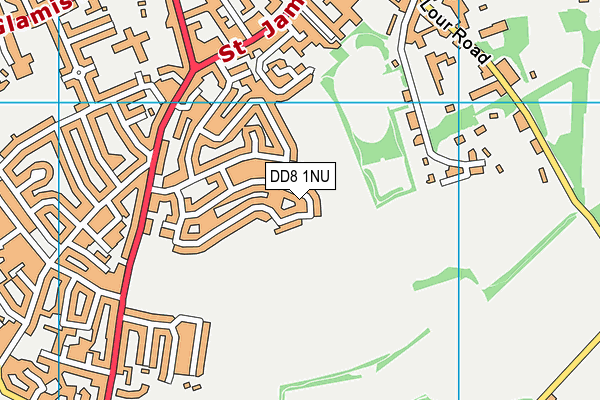 DD8 1NU map - OS VectorMap District (Ordnance Survey)
