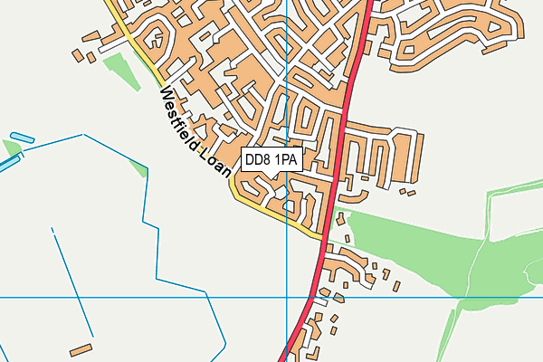 DD8 1PA map - OS VectorMap District (Ordnance Survey)