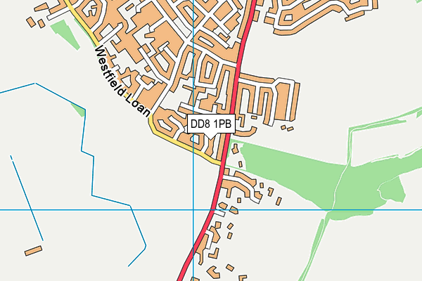 DD8 1PB map - OS VectorMap District (Ordnance Survey)
